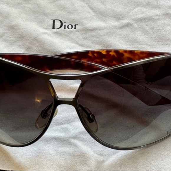 Christian Dior BUCKLE 2 Wrap Sunglasses Fall 2000 Y2K EUC - Picture 10 of 10